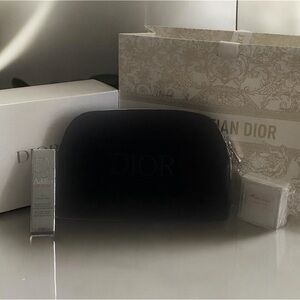 Dior Black Cosmetic Pouch Gift Set